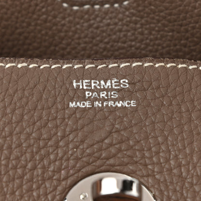 Hermes Taurillon Clemence Lindy 34 Etoupe 6 of 15