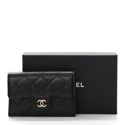 Chanel Caviar Quilted Flap Card Holder Black 9 of 9