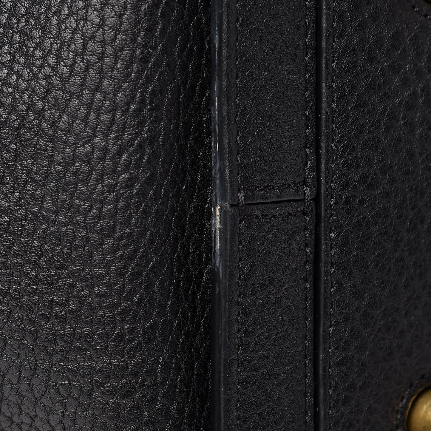 Crisped Calfskin Medium Tie Knot Tote Black