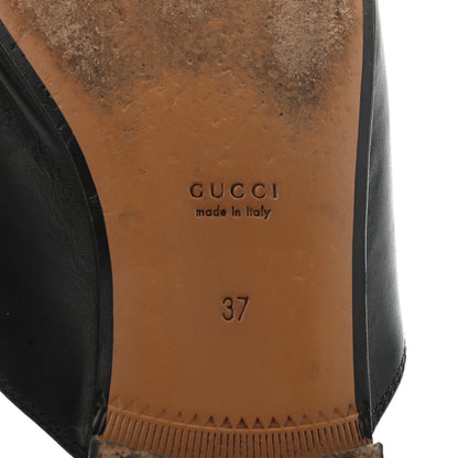 Gucci Calfskin Womens Princetown Slippers 37 Black 8 of 12