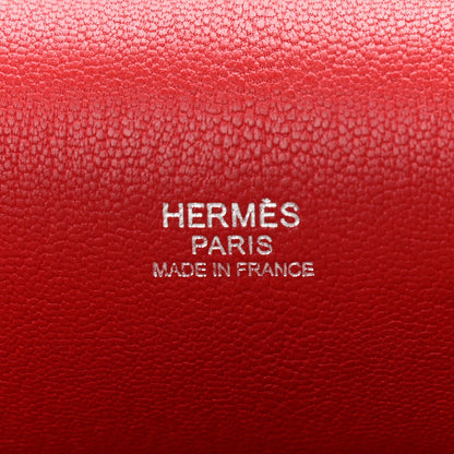 Hermes Taurillon Clemence Bi-Color Jypsiere 31 Rouge Casaque Rouge H 6 of 14