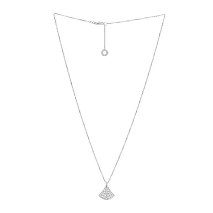 Bulgari 18K White Gold Diamond Divas' Dream Pave Necklace 3 of 5