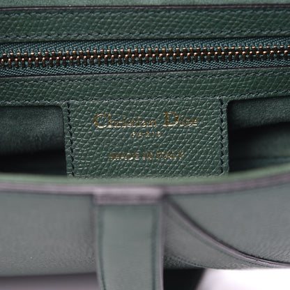 Christian Dior Grained Calfskin Saddle Bag Green 6 of 9