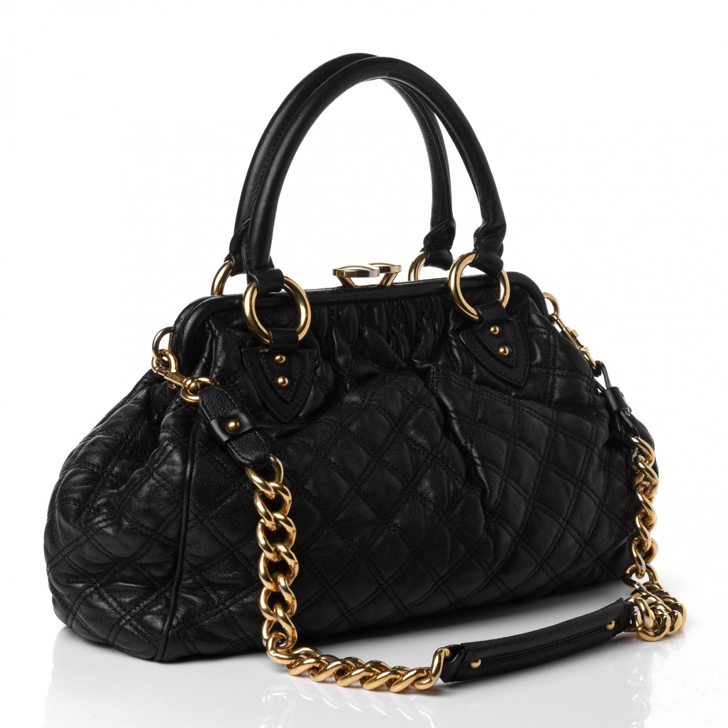 Marc Jacobs Calfskin Quilted Stam Black 2 of 4