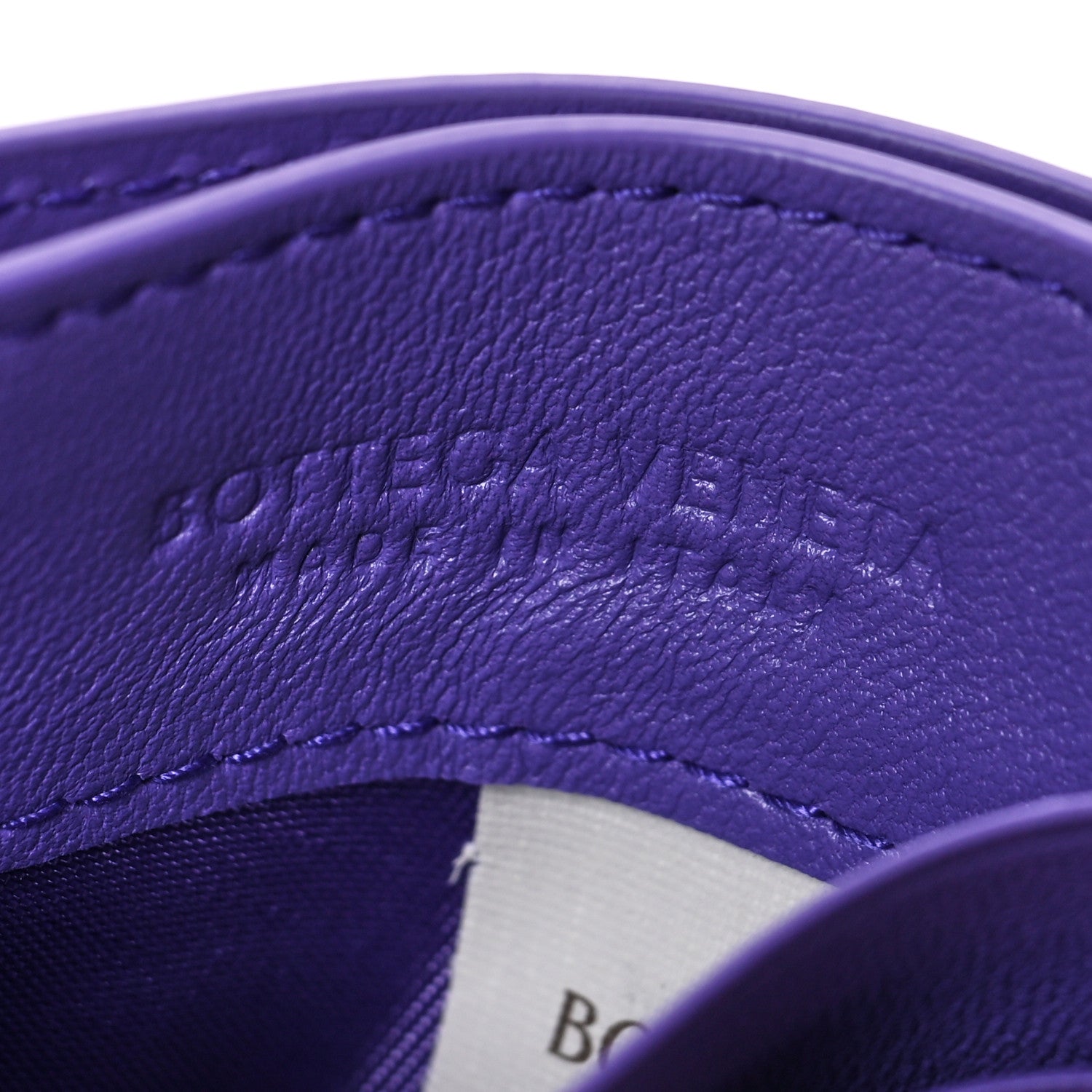 Bottega Veneta Nappa Intrecciato Woven Card Holder Purple 6 of 7