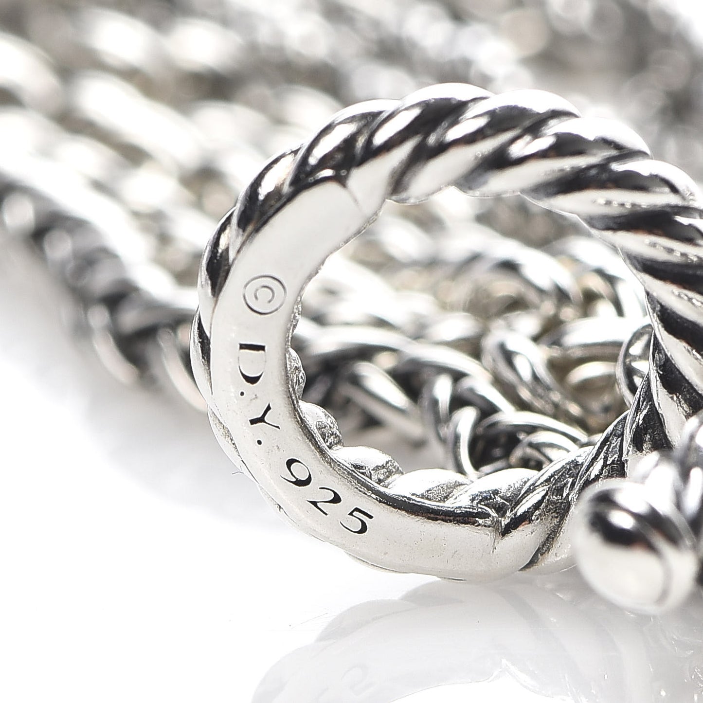 Sterling Silver Multi Chain Toggle Bracelet