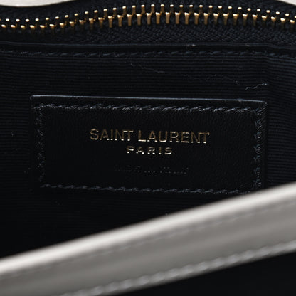 Saint Laurent Calfskin Y Quilted Monogram Toy Loulou Crossbody Bag Ivory 6 of 9