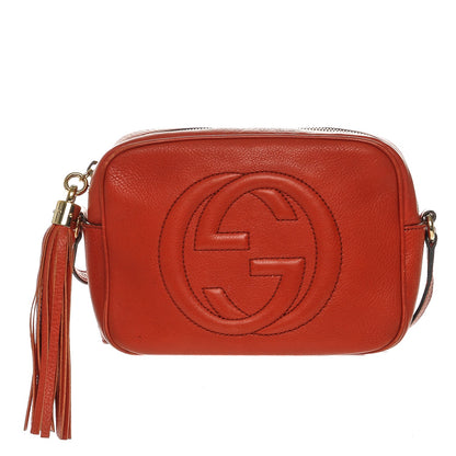 Gucci Pebbled Calfskin Small Soho Disco Bag Sun Orange 1 of 7