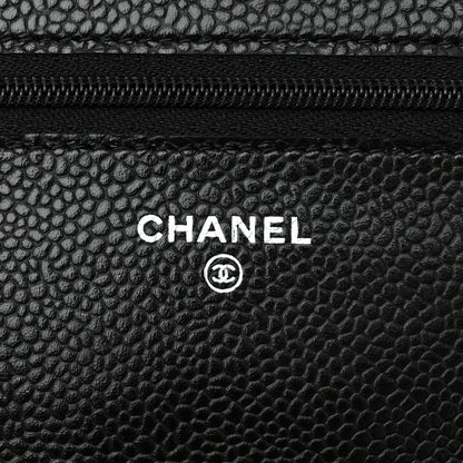 Chanel Caviar Quilted Wallet on Chain WOC Black 6 of 11