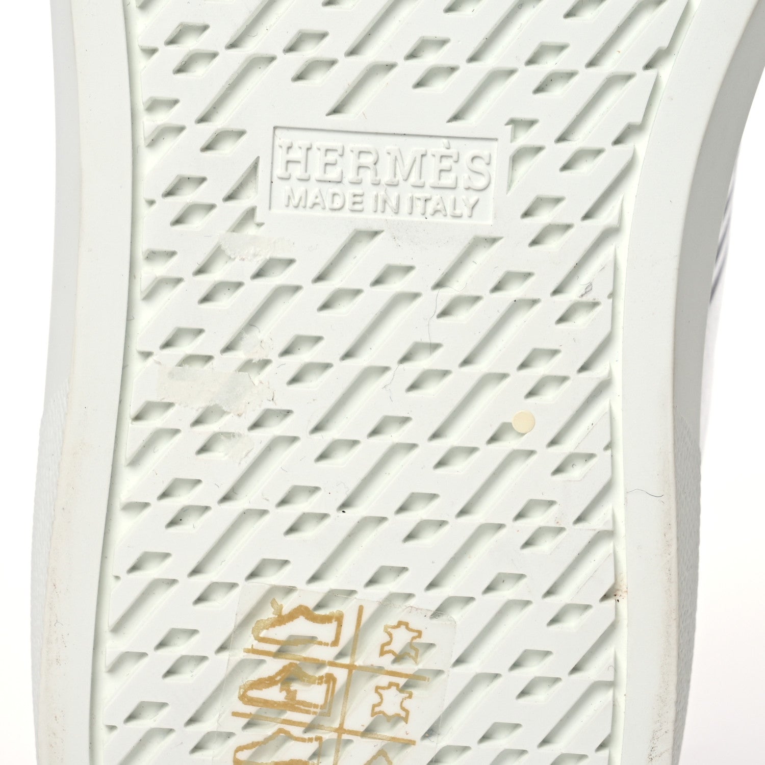 Hermes Metallic Nappa Calfskin Womens Avantage Sneakers 36 Gris Argente Black 7 of 9