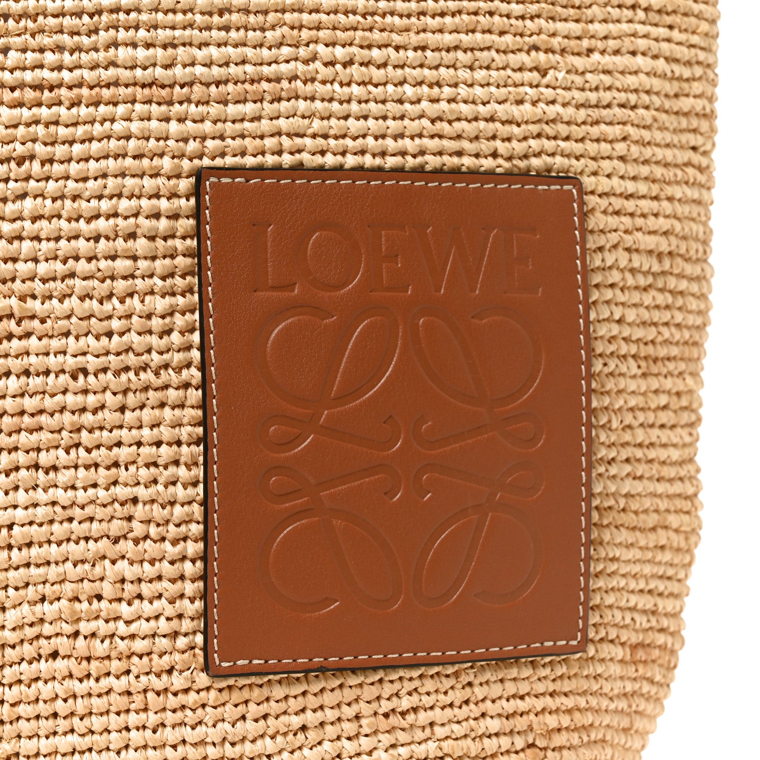 Loewe Raffia Paula's Ibiza Slit Tote Bag Natural Tan 7 of 11