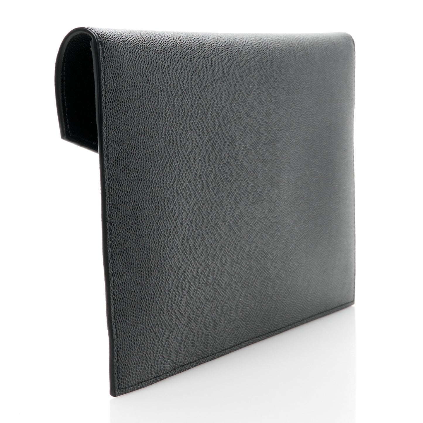 SAINT LAURENT Grain De Poudre Uptown Pouch Black