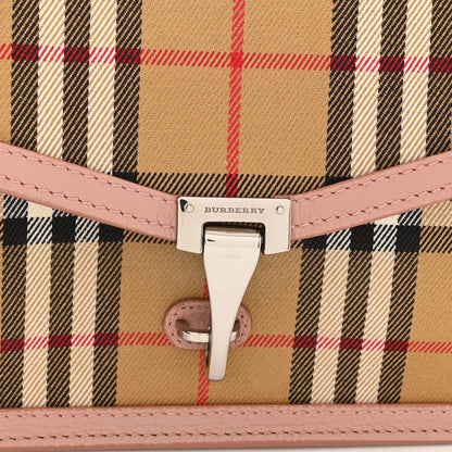 Burberry Grainy Calfskin Vintage Check Small Macken Crossbody Bag Ash Rose 9 of 12