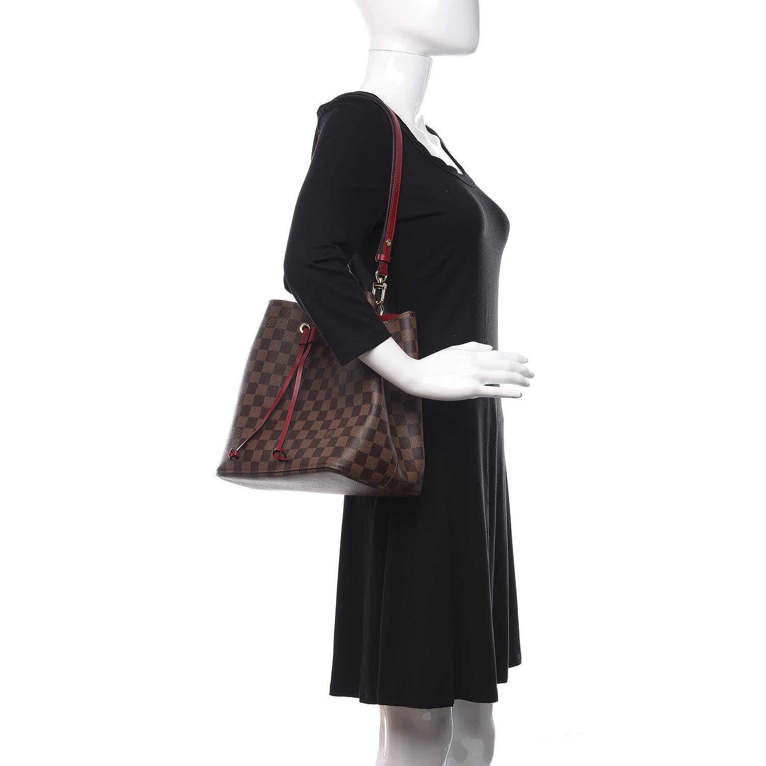 Louis Vuitton Damier Ebene Neonoe MM Cherry Berry 2 of 9