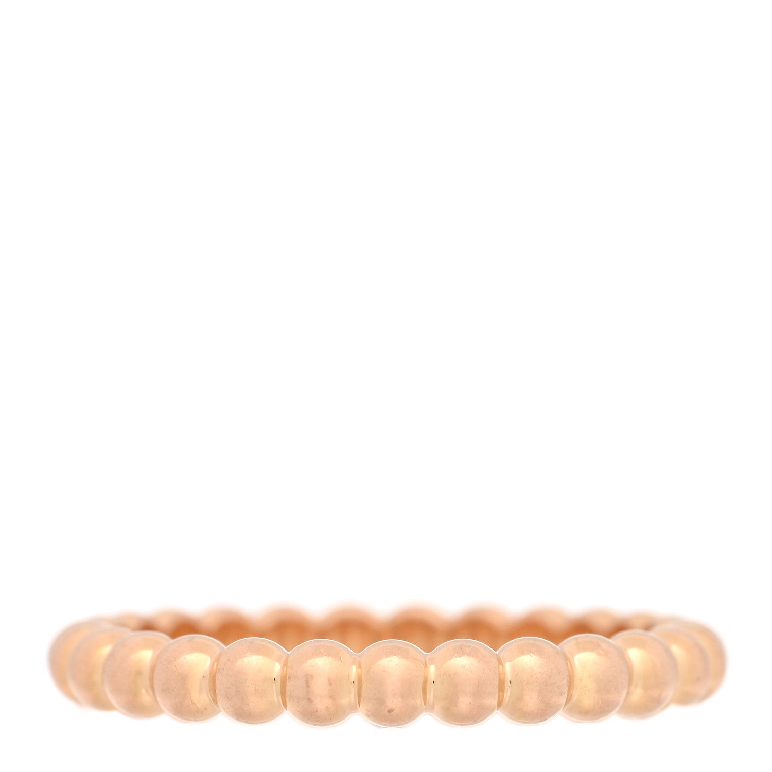 Van Cleef & Arpels 18K Rose Gold Medium  Perlee Ring 58 8.25 3 of 5