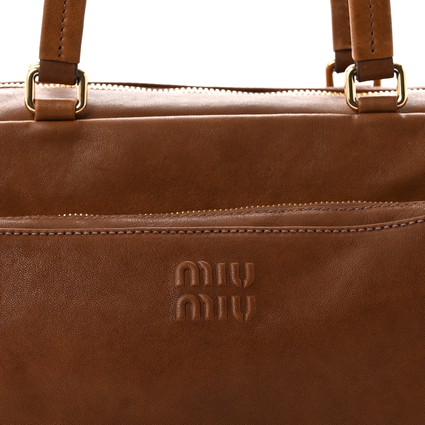 Nappa Aviator Pocket Top Handle Bag Rovere