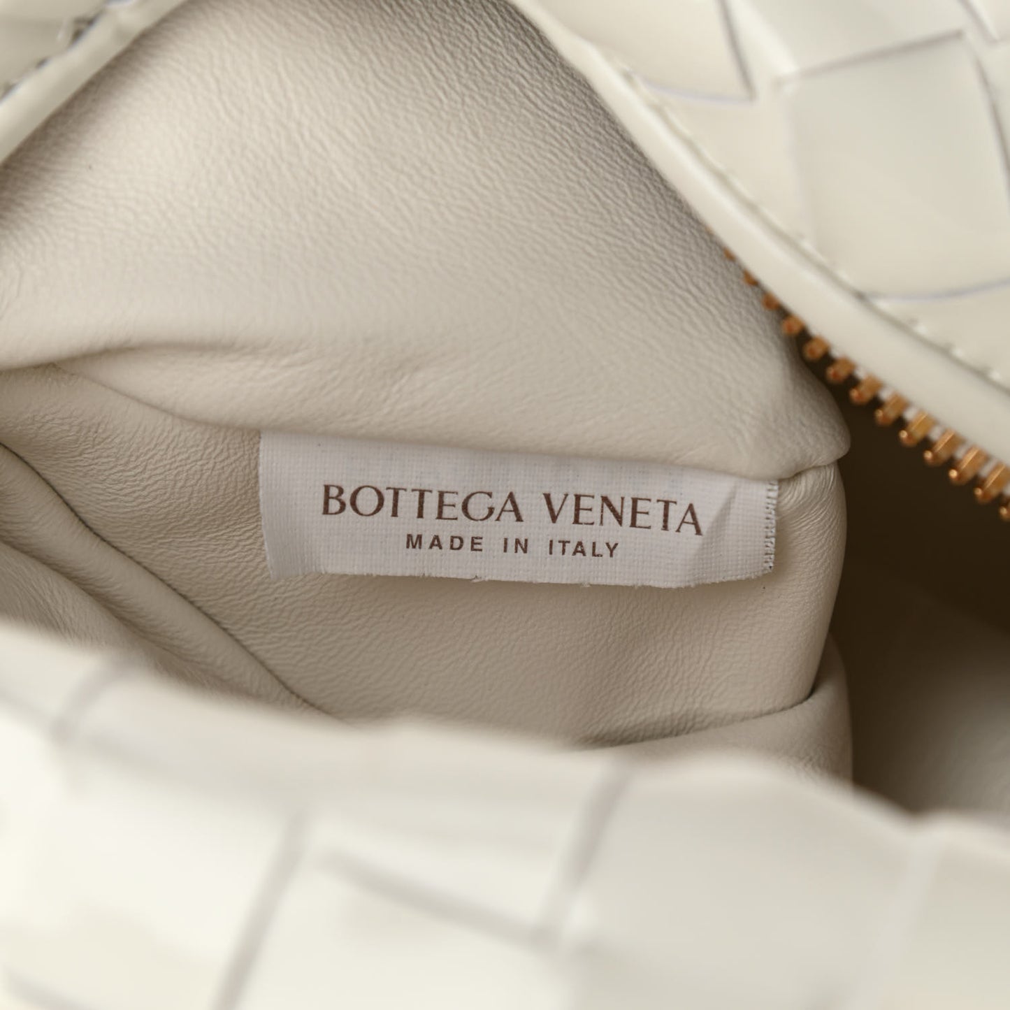 Patent Nappa Intrecciato Mini Jodie White