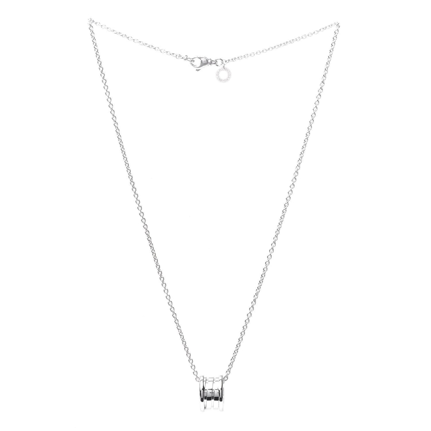 18K White Gold B.Zero1 Pendant Necklace
