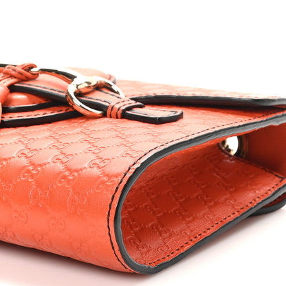 Gucci Soft Microguccissima Mini Emily Chain Shoulder Bag Sun Orange 10 of 10