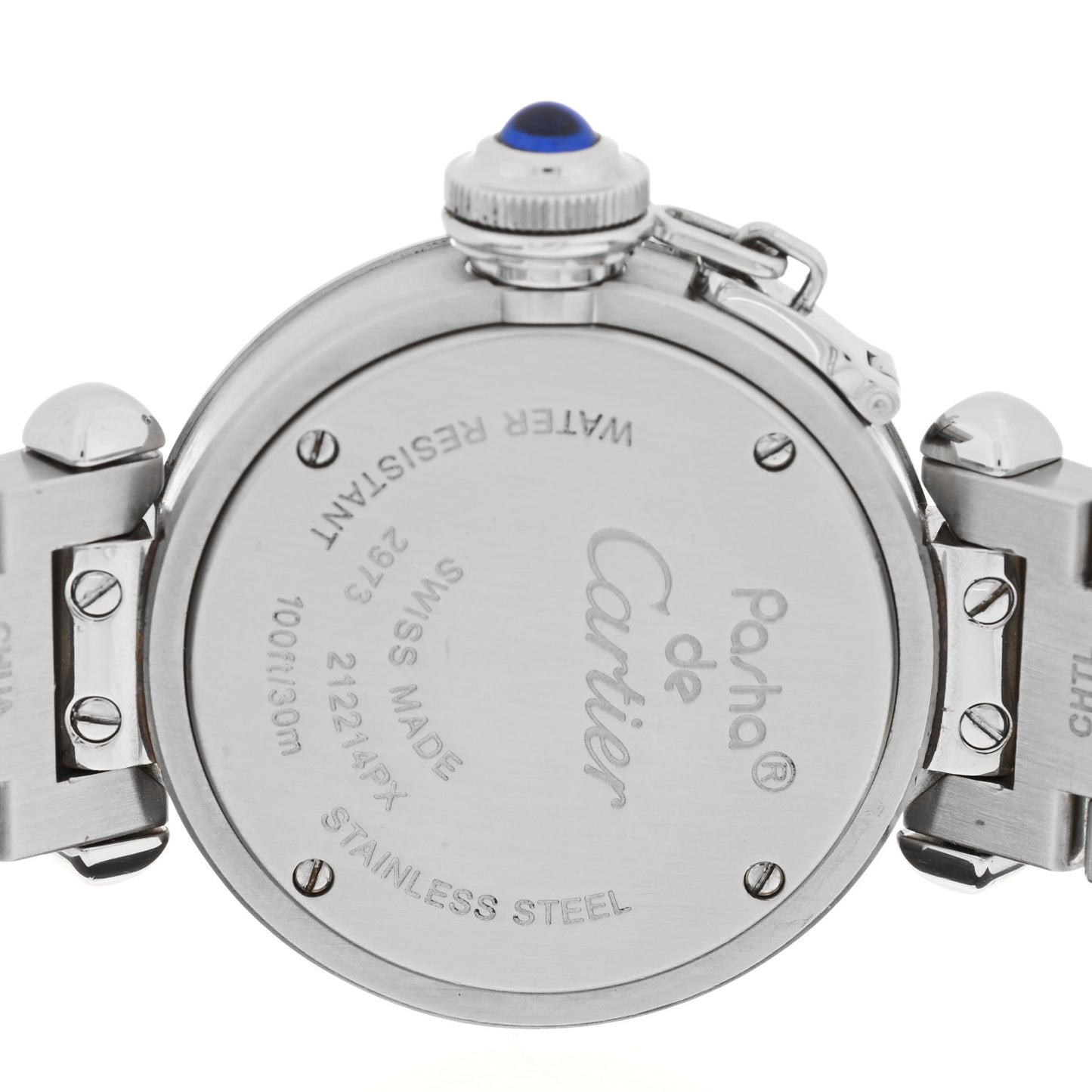 Stainless Steel 27mm Miss Pasha Quartz Watch Silver