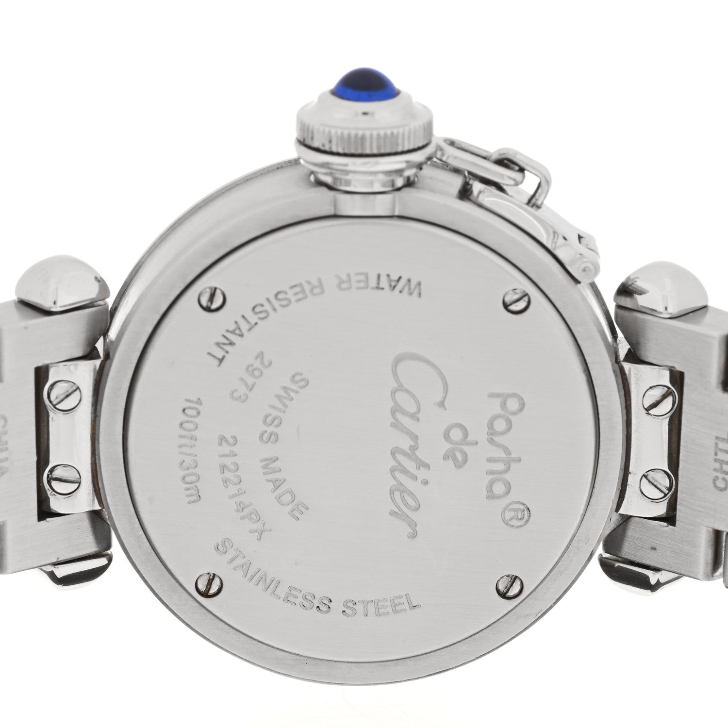 Cartier Stainless Steel 27mm Miss Pasha Quartz Watch Silver 4 of 4