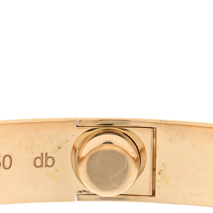 Cartier 18K Yellow Gold 4 Diamond LOVE Bracelet 17 6 of 7