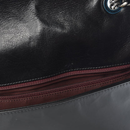 Chanel Glazed Calfskin Quilted Medium Coco Boy Flap Black 10 of 14