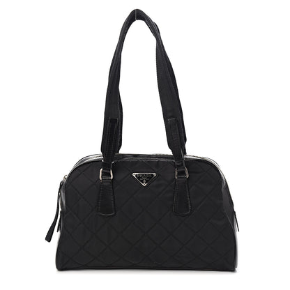 Prada Nylon Tessuto Impuntu Quilted Shoulder Bag Black 1 of 10