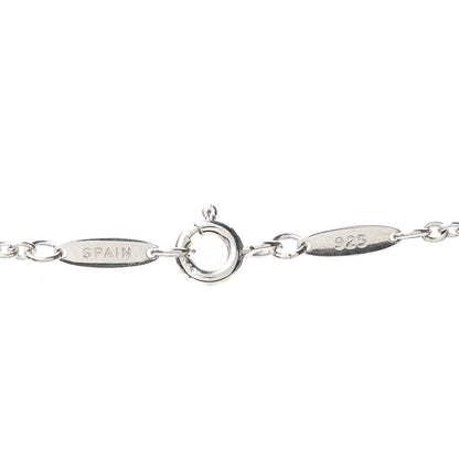 Tiffany Sterling Silver Pearl 9-9.5mm Elsa Peretti Open Heart Lariat Necklace 4 of 6