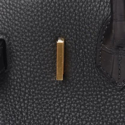Hermes Togo Matte Alligator Birkin Touch 30 Black 23 of 37