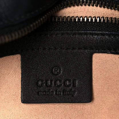 Gucci Calfskin Matelasse Small GG Marmont Shoulder Bag Black 6 of 11