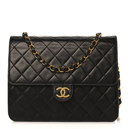 Chanel Lambskin Quilted Small Single Flap Black 1 of 9