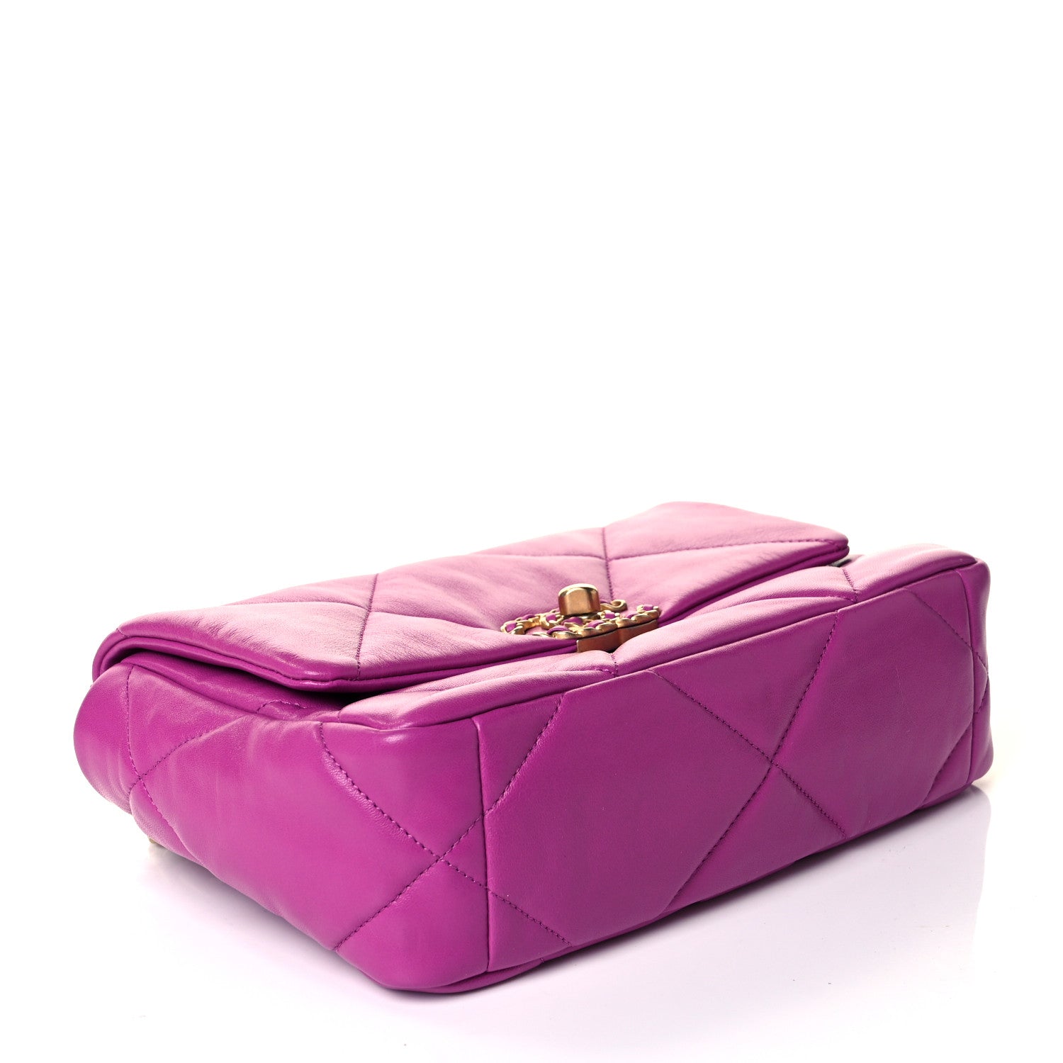 Chanel Lambskin Quilted Medium Chanel 19 Flap Purple 6 of 17