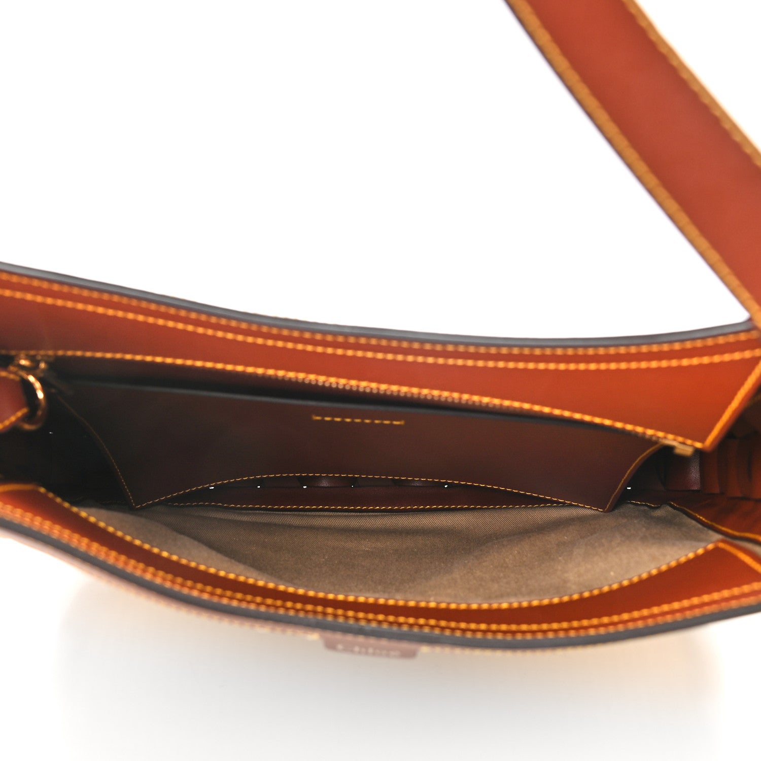 Chloe Calfskin Raffia Embroidered Medium Darryl Hobo Brown 5 of 9