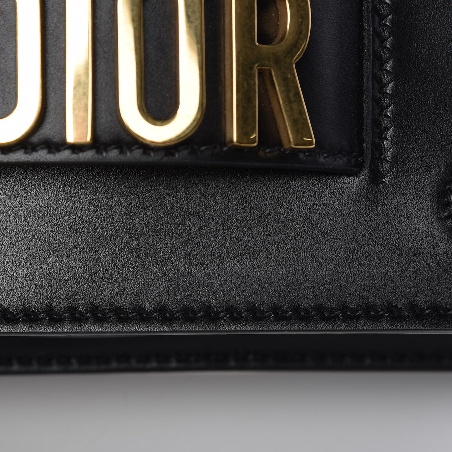 Calfskin J'Adior Chain Flap Bag Black