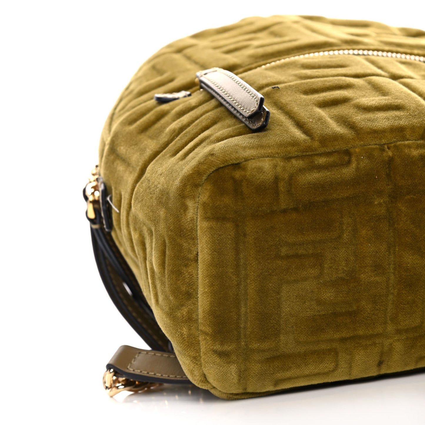 Velvet Vitello Century FF Embossed Mini Backpack Camaleonte