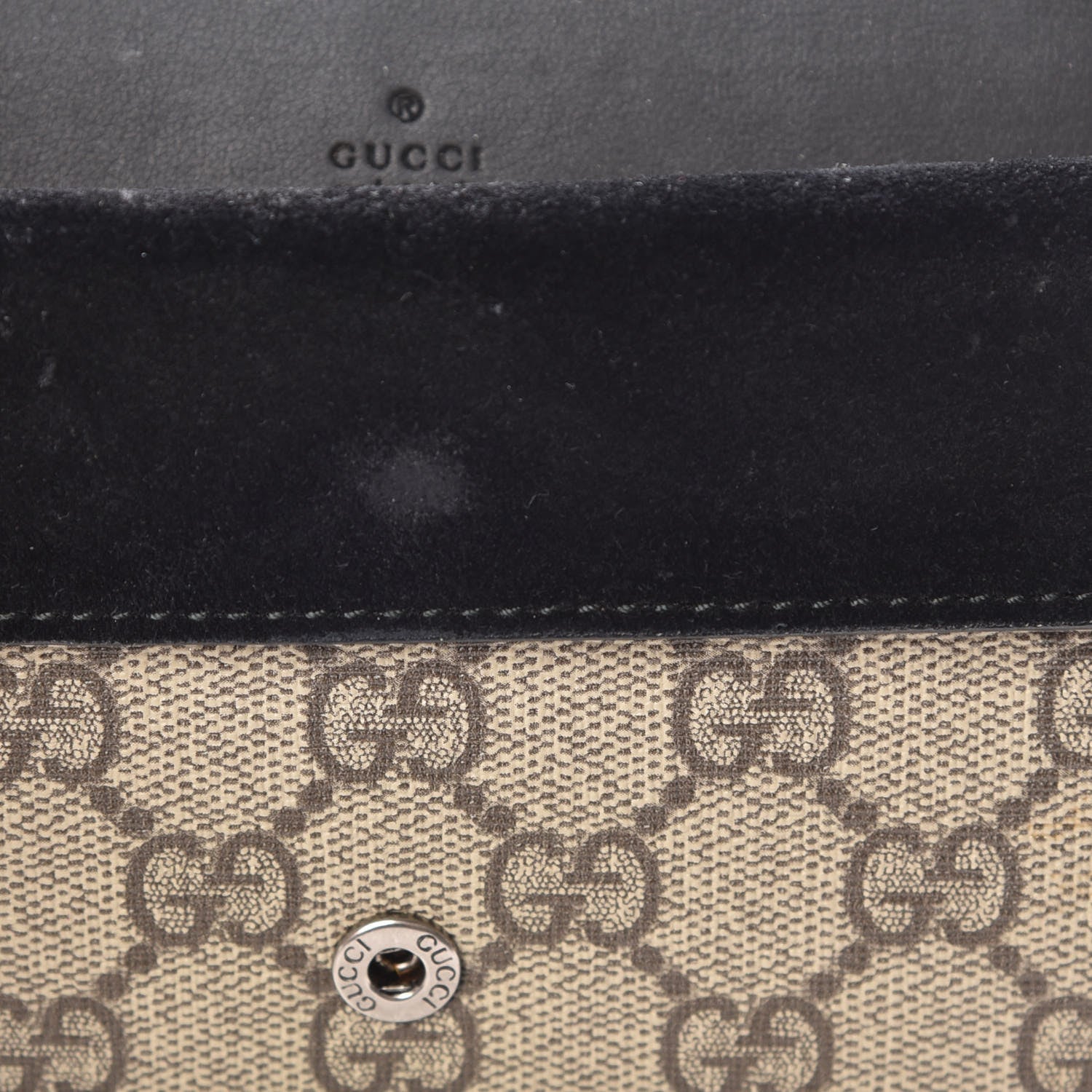 Gucci GG Supreme Monogram Super Mini Dionysus Shoulder Bag Black 7 of 10