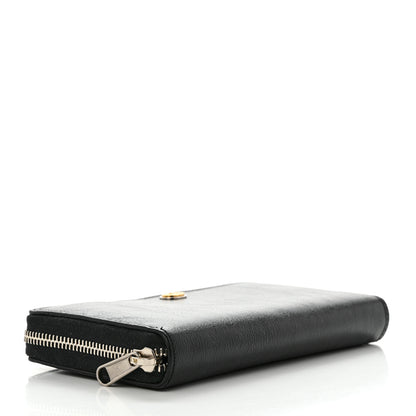 Gucci Vintage Calfskin Interlocking G Zip Wallet Black 4 of 12