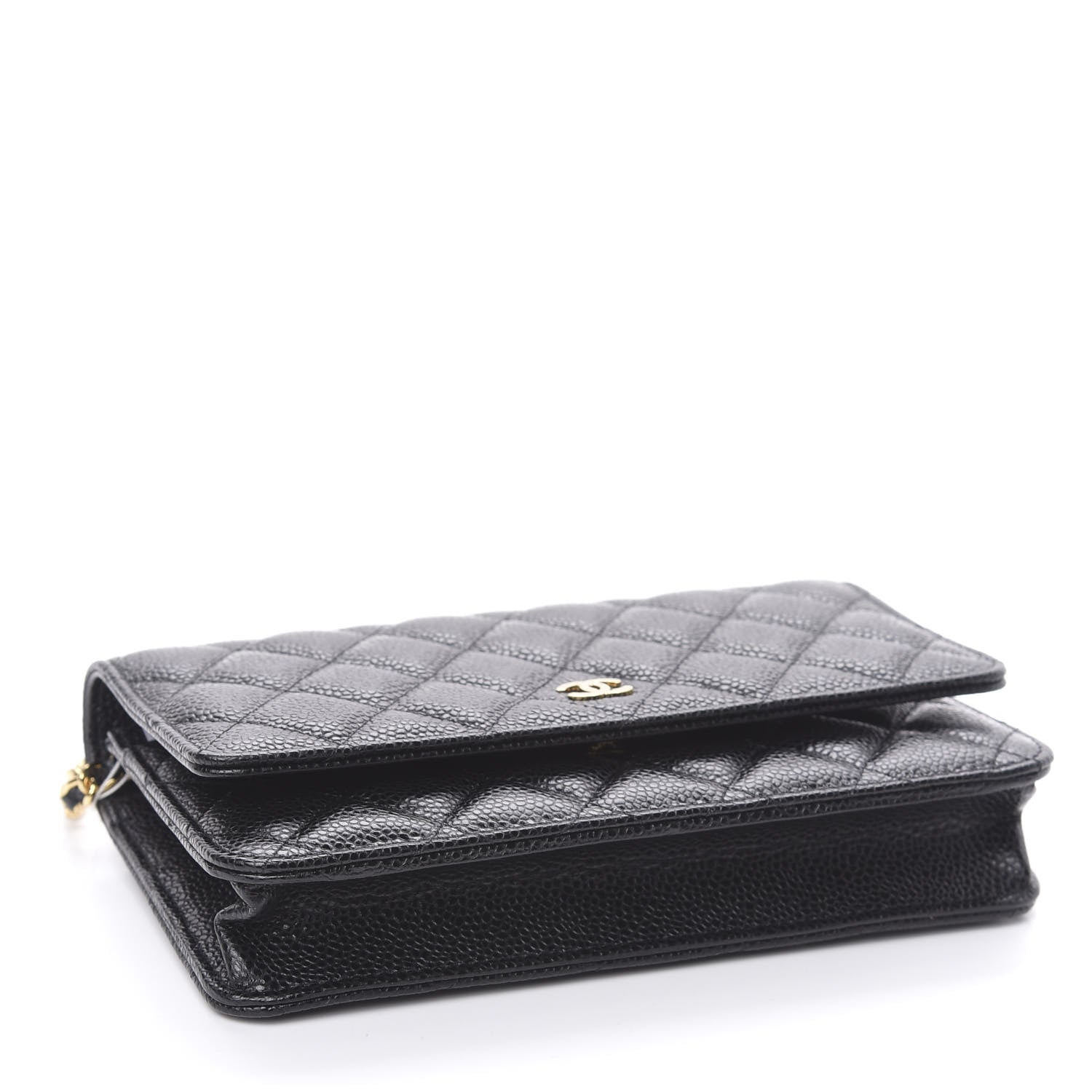 Chanel Caviar Quilted Wallet On Chain WOC Black 4 of 12