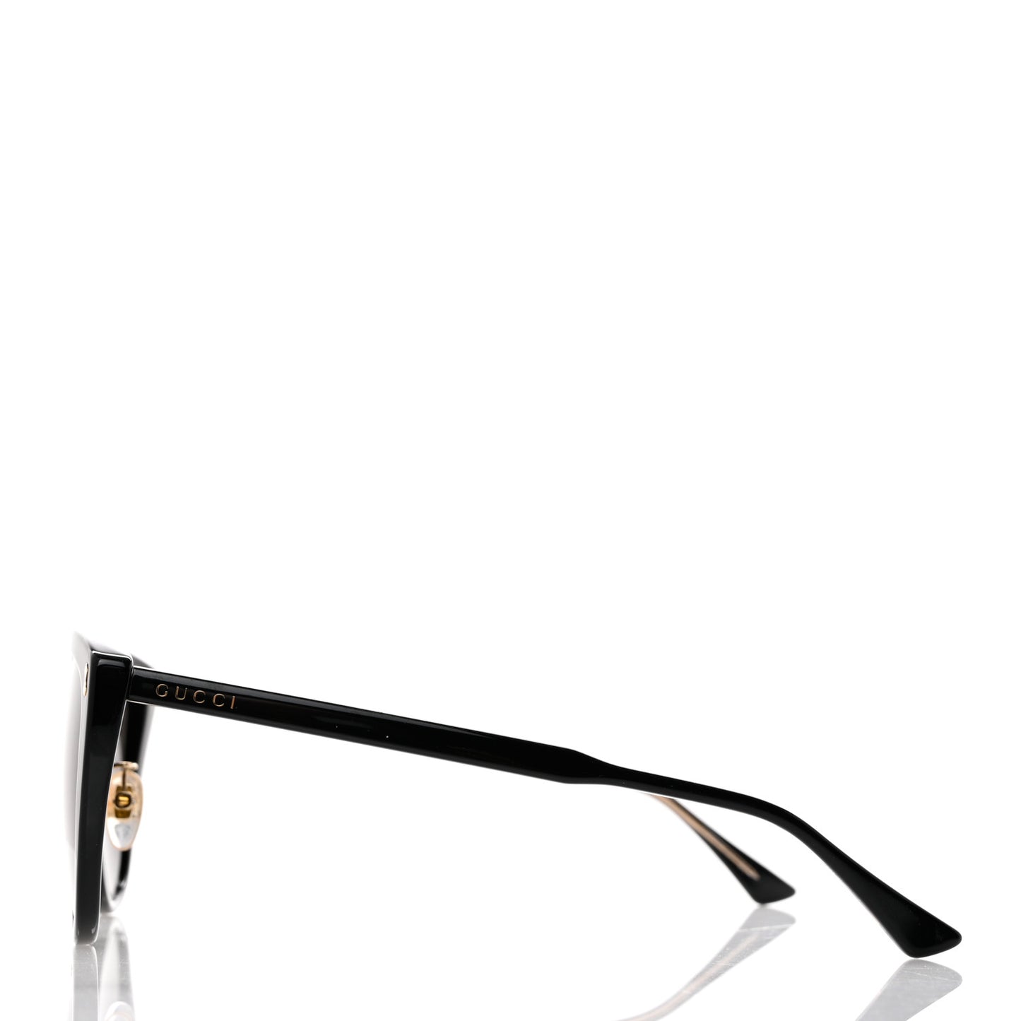 Acetate Cat Eye Sunglasses Black