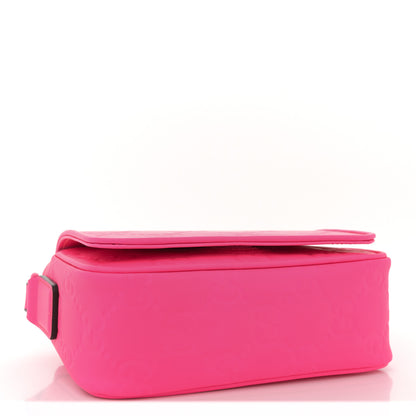 Gucci Calfskin GG Rubber Effect Super Mini Bag  Pink 4 of 10