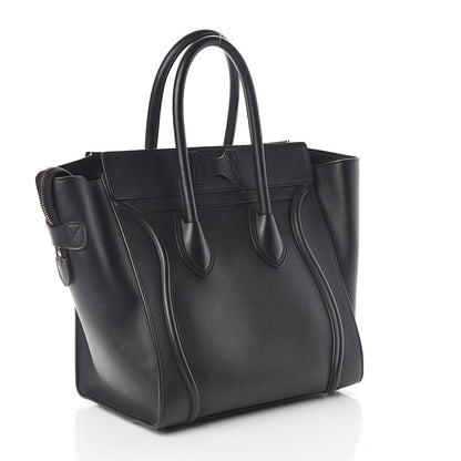 Celine Smooth Calfskin Mini Luggage Black 3 of 9