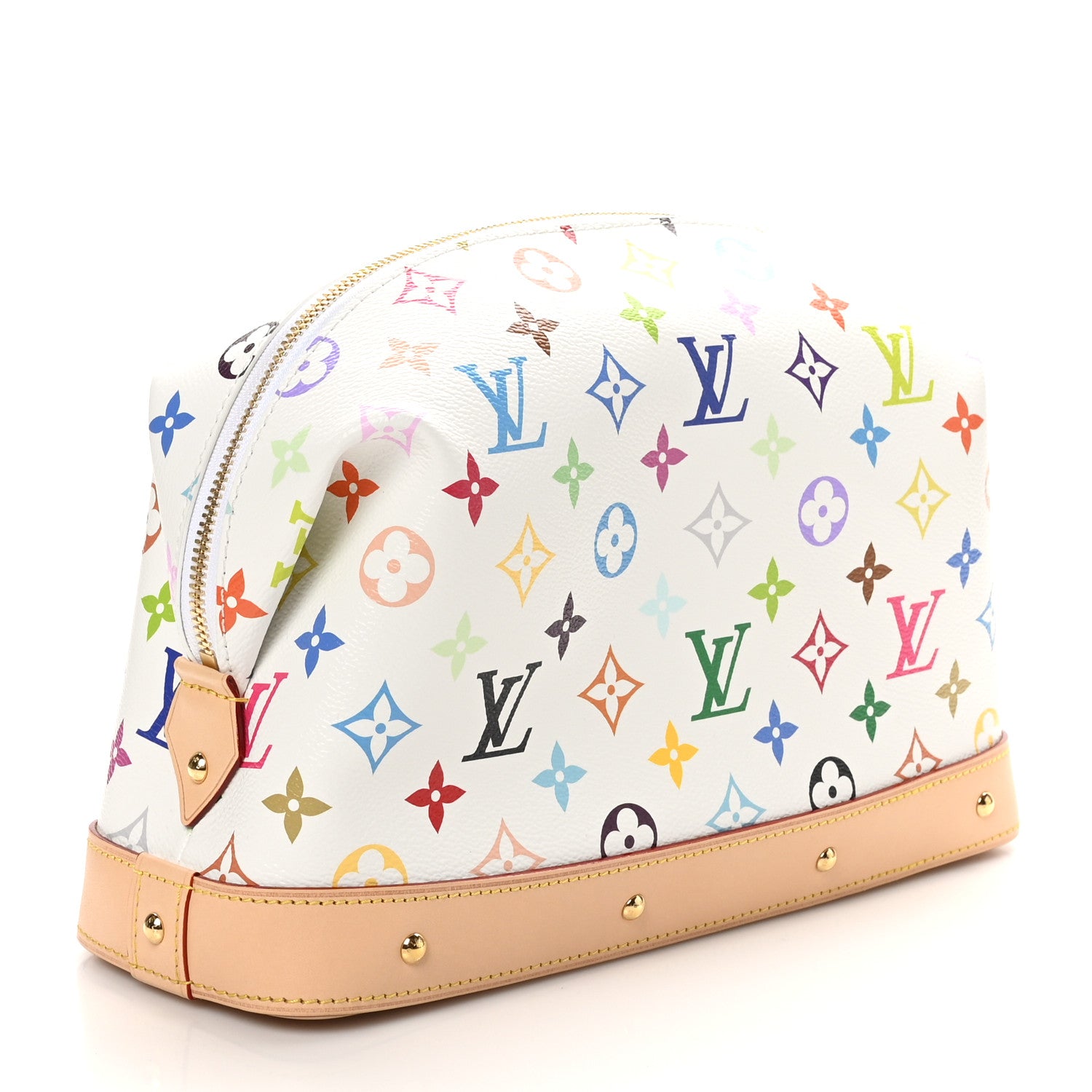 Louis Vuitton LV x TM Monogram Multicolor Cosmetic Pouch GM White 3 of 9
