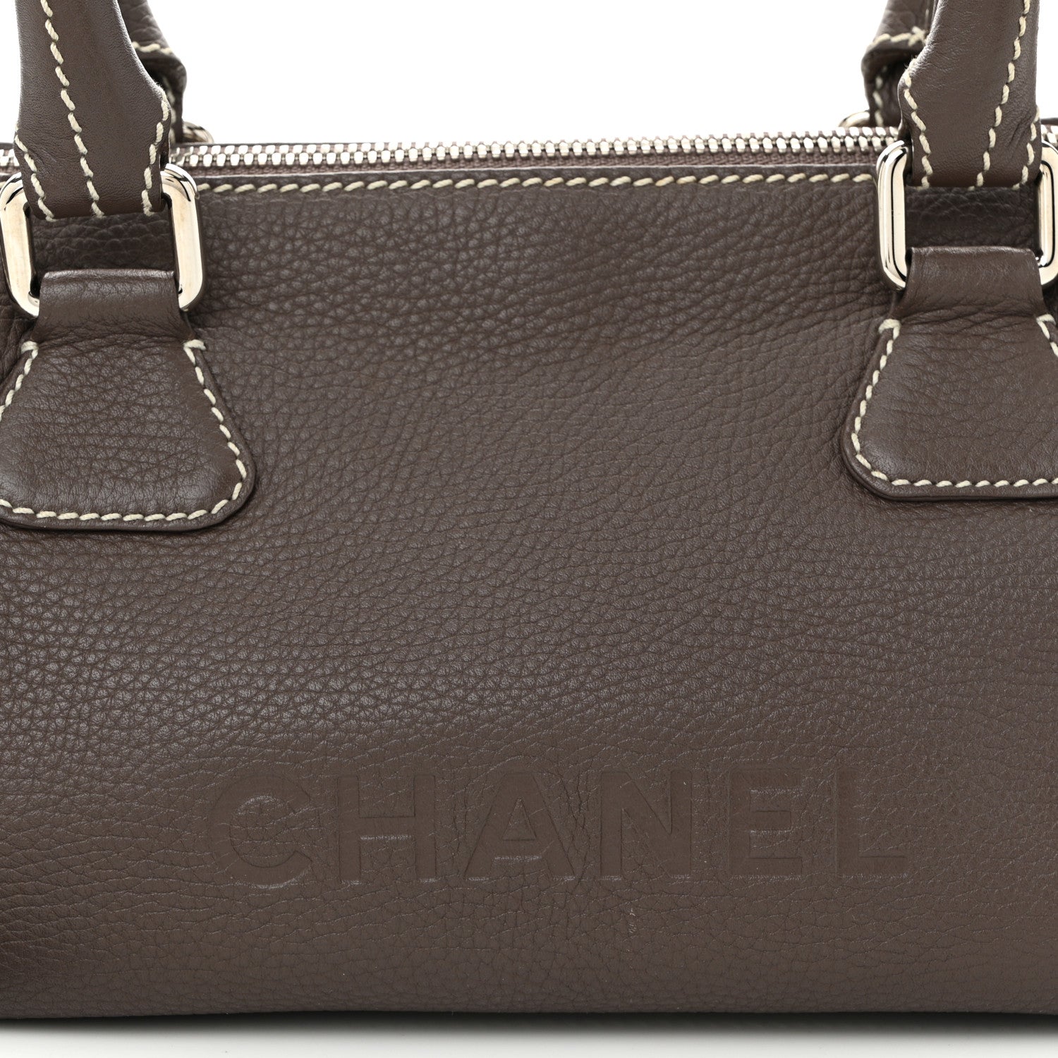 Chanel Calfskin Small Tassel Bowler Taupe 8 of 12