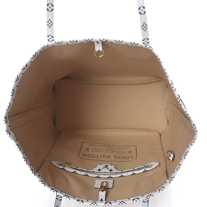 Louis Vuitton Monogram Giant Neverfull MM Kaki 5 of 10