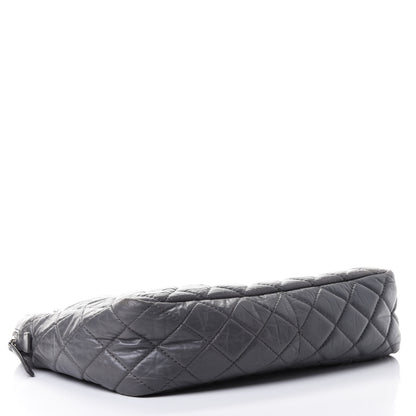Chanel Aged Calfskin Quilted Large Reissue Camera Case Grey 3 of 4
