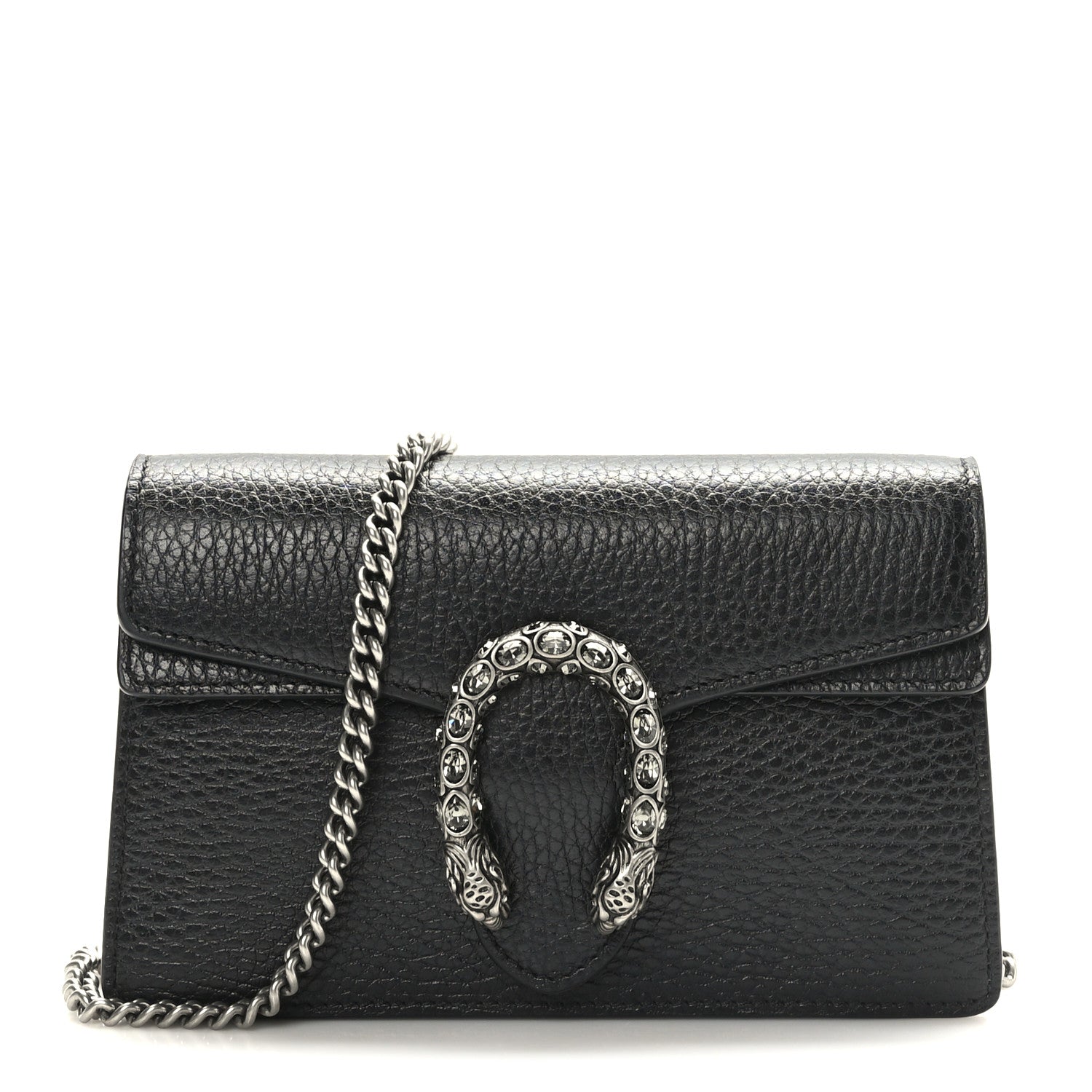 Gucci Calfskin Super Mini Dionysus Shoulder Bag Black 1 of 9