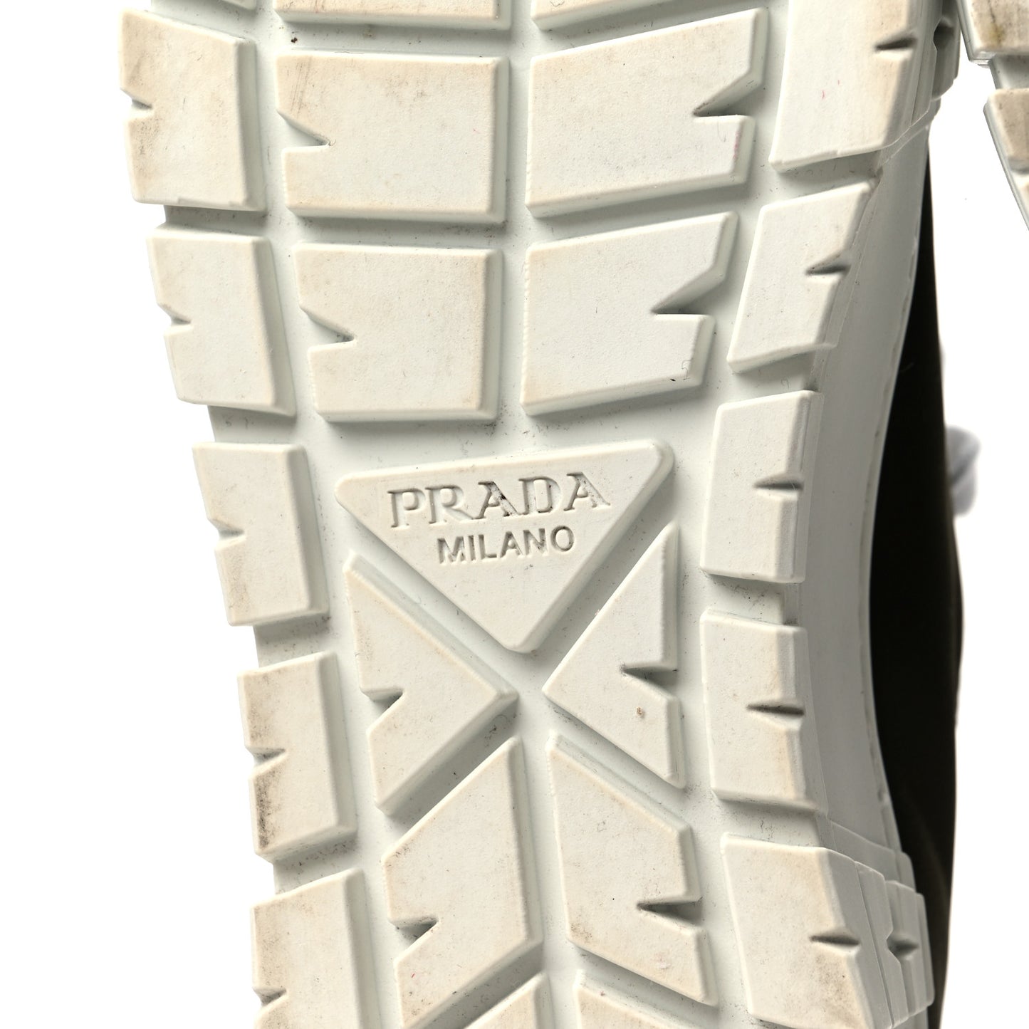 Re-Nylon Gabardine Triangle Logo Double Wheel 50mm Sneakers 39 Militare