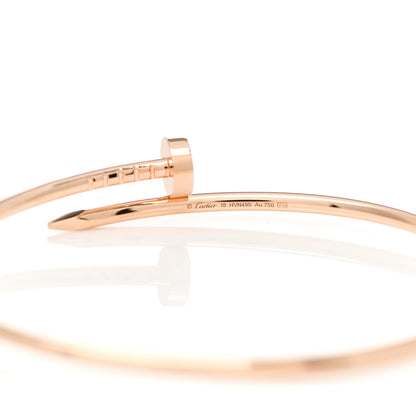 Cartier 18K Pink Gold Small Juste Un Clou Bracelet 18 3 of 4