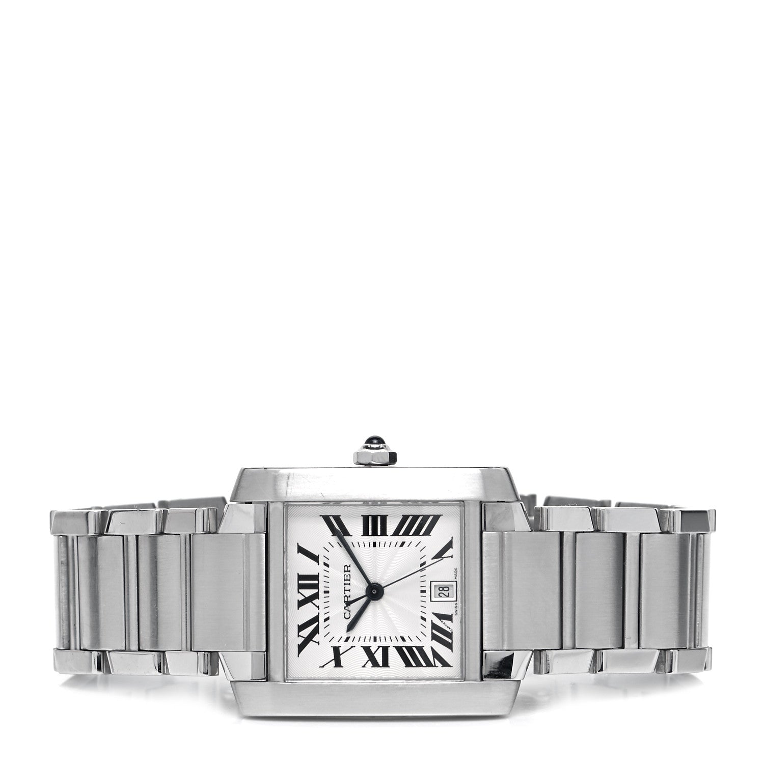 Cartier Stainless Steel 28mm Tank Francaise Automatic Watch 3 of 9
